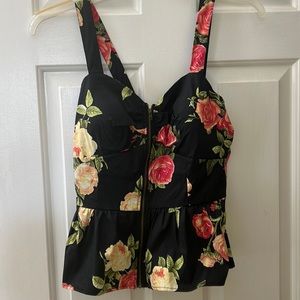 Floral Corset tank top